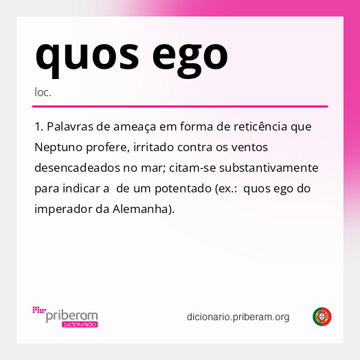 Significado de quos ego